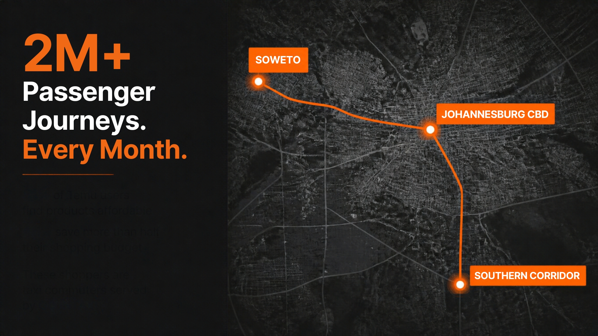 2M+ Passenger Journeys Every Month on the GO INTAXI Network